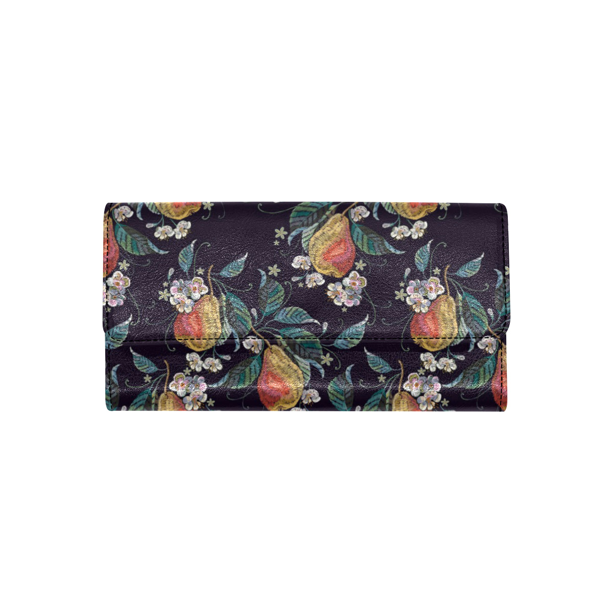Pear Pattern Print Design PE02 Women's Trifold Wallet
