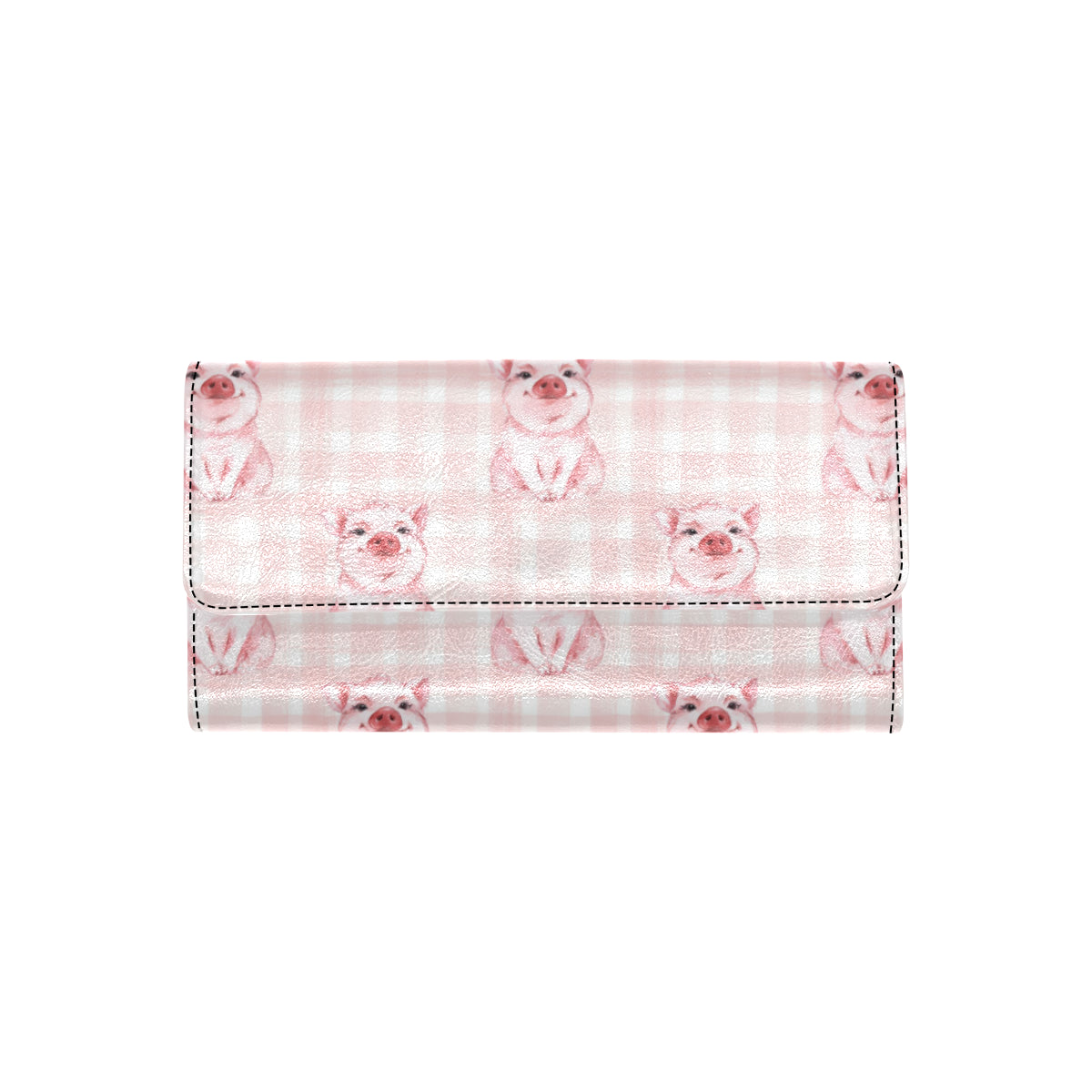 Pig Baby Pattern Print Design 01 Women's Trifold Wallet