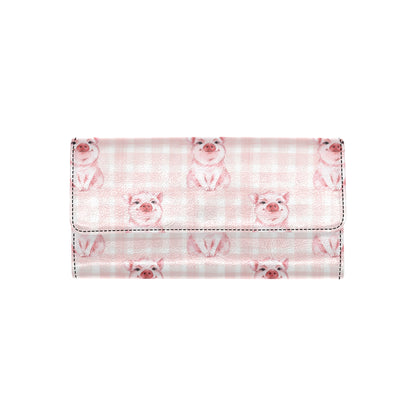 Pig Baby Pattern Print Design 01 Women's Trifold Wallet
