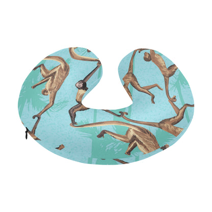 Monkey Pattern Print Design 04 U-Shaped Travel Neck Pillow