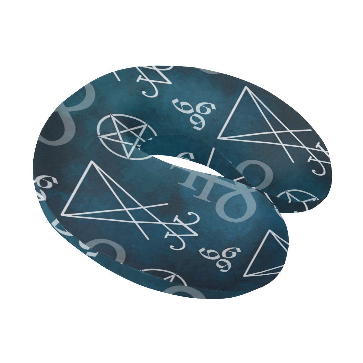 Pentagram Pattern Print Design A03 U-Shaped Travel Neck Pillow