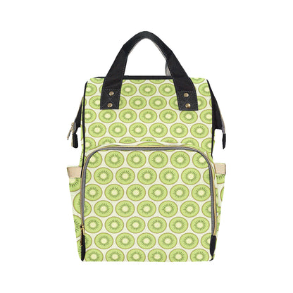 Kiwi Pattern Print Design KW02 Diaper Bag Backpack