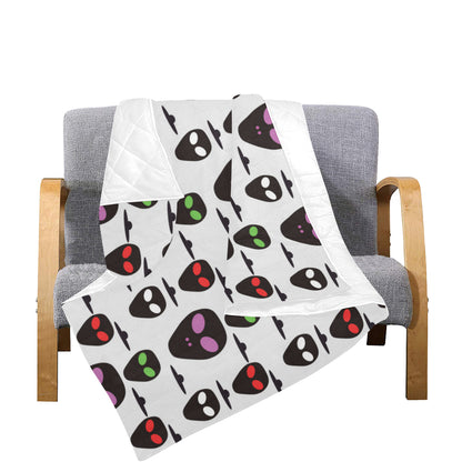 Alien Pattern Print Design 06 Premium Quilt