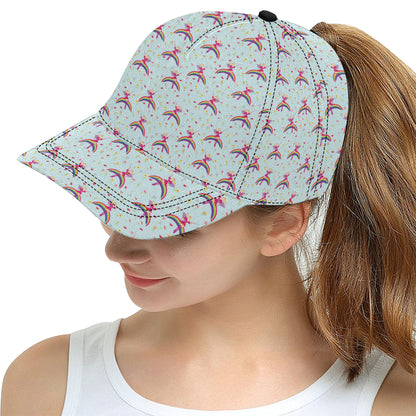 Fairy with Rainbow Print Pattern Snapback Cap