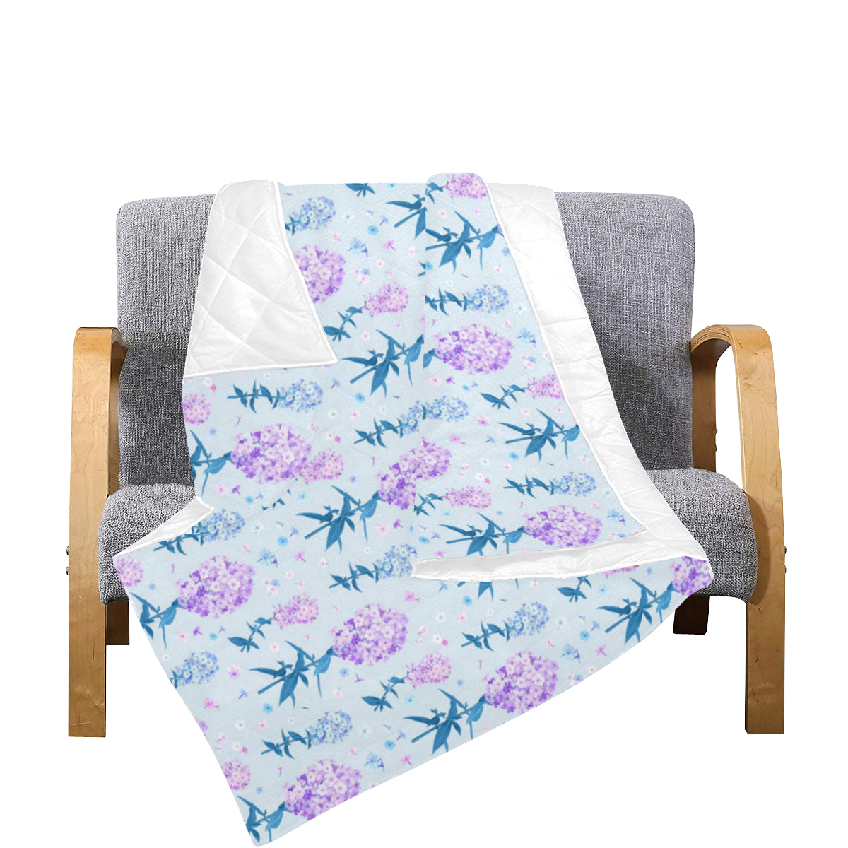 Lilac Pattern Print Design LI05 Premium Quilt