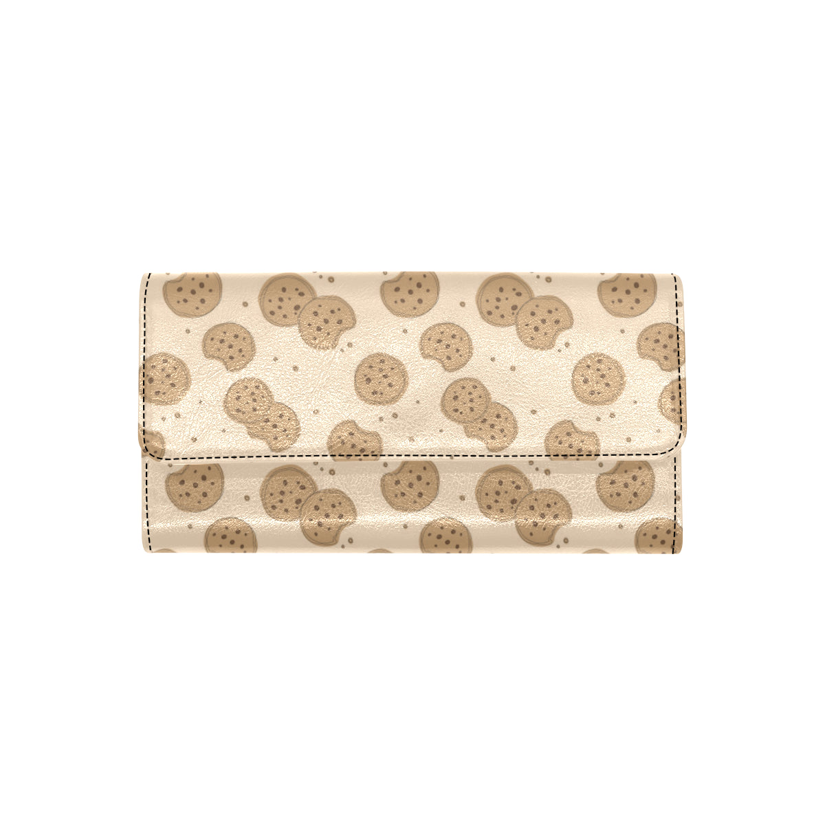 Biscuit Pattern Print Design 02 Women's Trifold Wallet