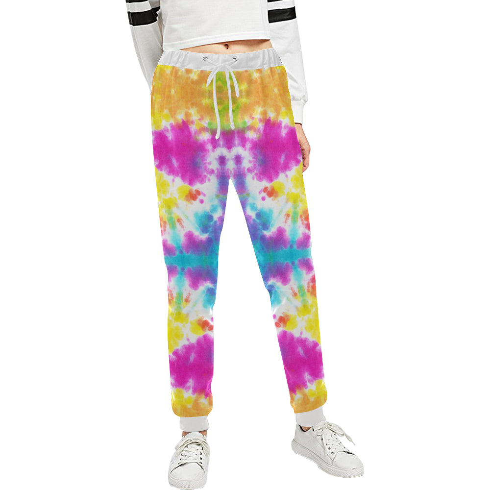 Tie Dye Rainbow Themed Print Unisex Sweatpants