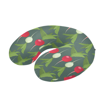 Radish Pattern Print Design A03 U-Shaped Travel Neck Pillow