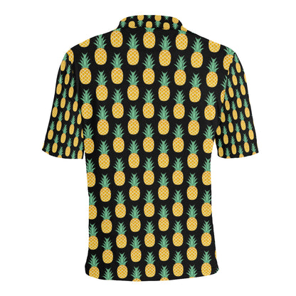 Pineapple Pattern Print Design A03 Men Polo Shirt