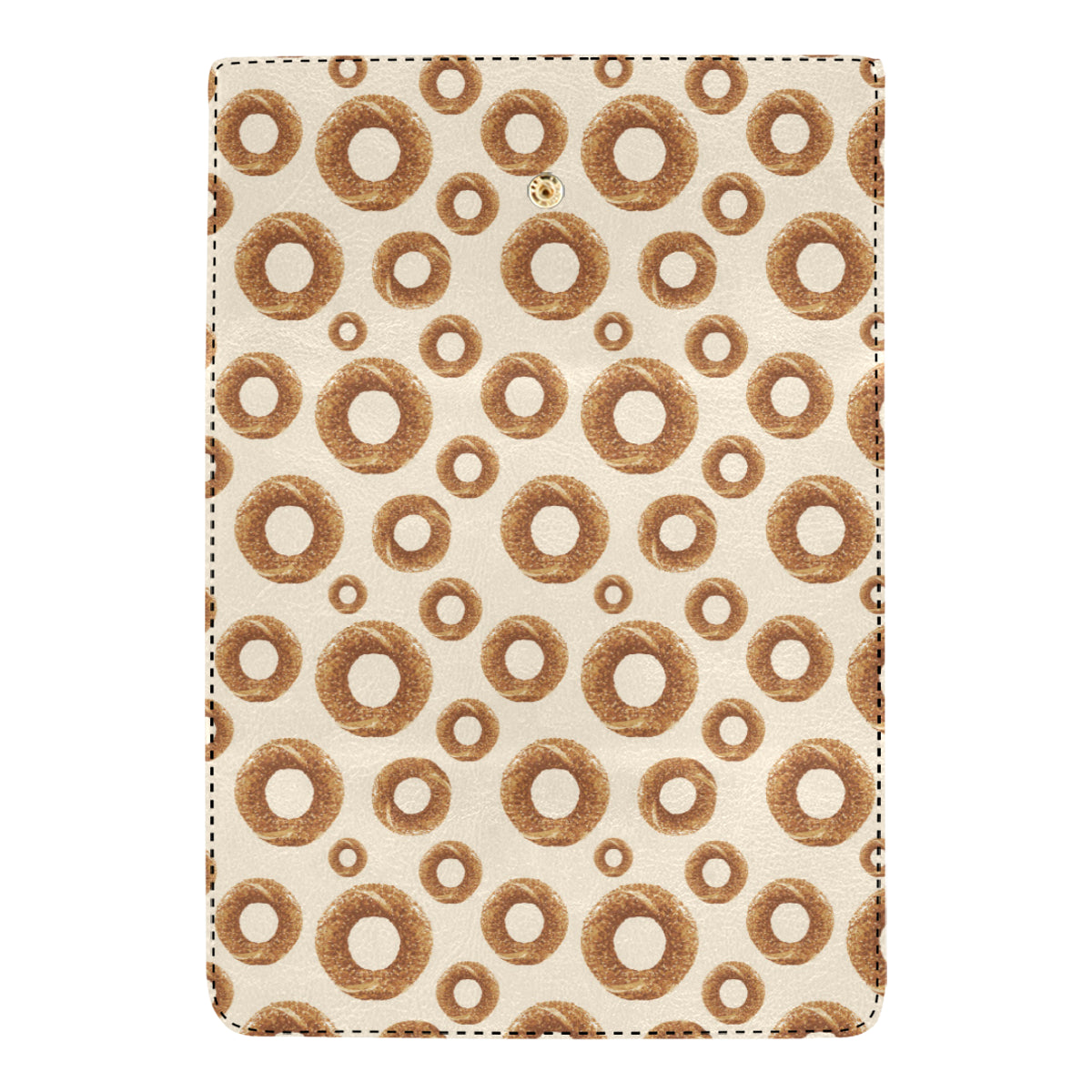 Bagel Pattern Print Design 01 Women's Trifold Wallet