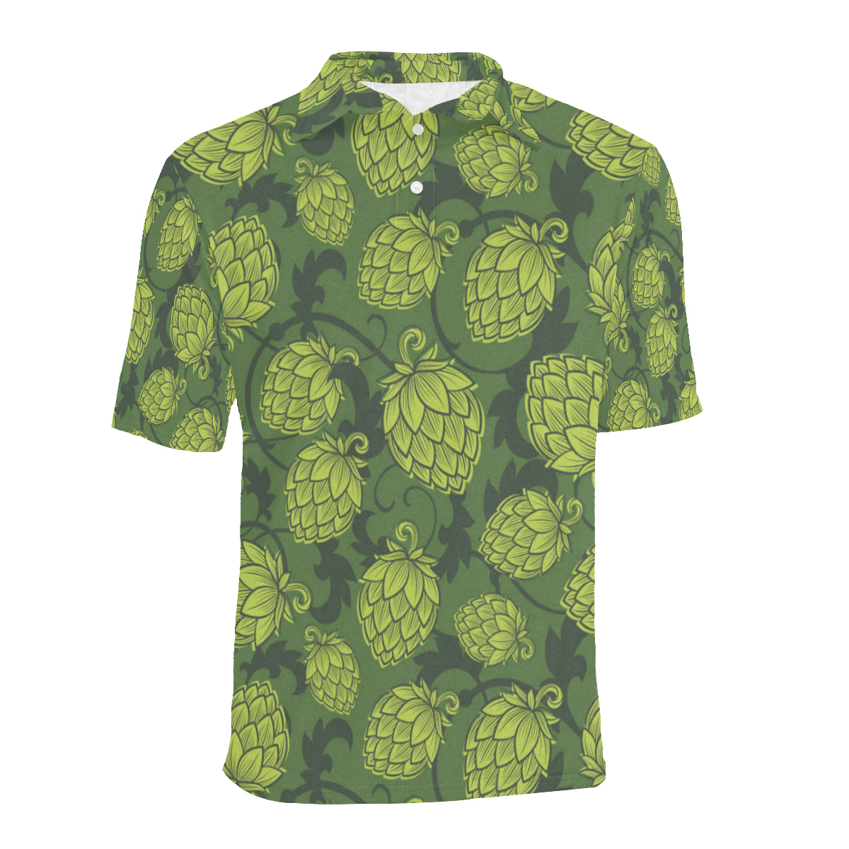 Hope Pattern Print Design 02 Men Polo Shirt