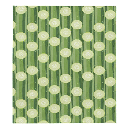 Cucumber Pattern Print Design CC03 Premium Quilt