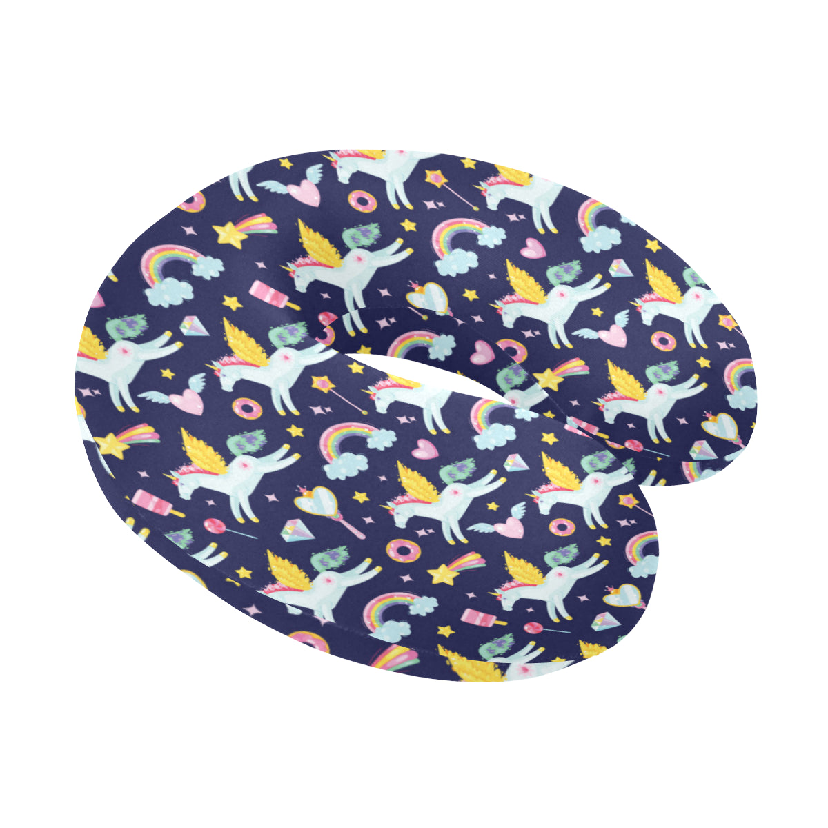 Pegasus Pattern Print Design 05 U-Shaped Travel Neck Pillow