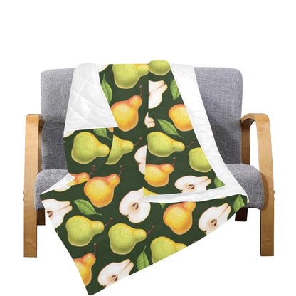 Pear Pattern Print Design PE06 Premium Quilt