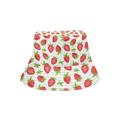 Strawberry Pattern Print Design SB07 Unisex Bucket Hat