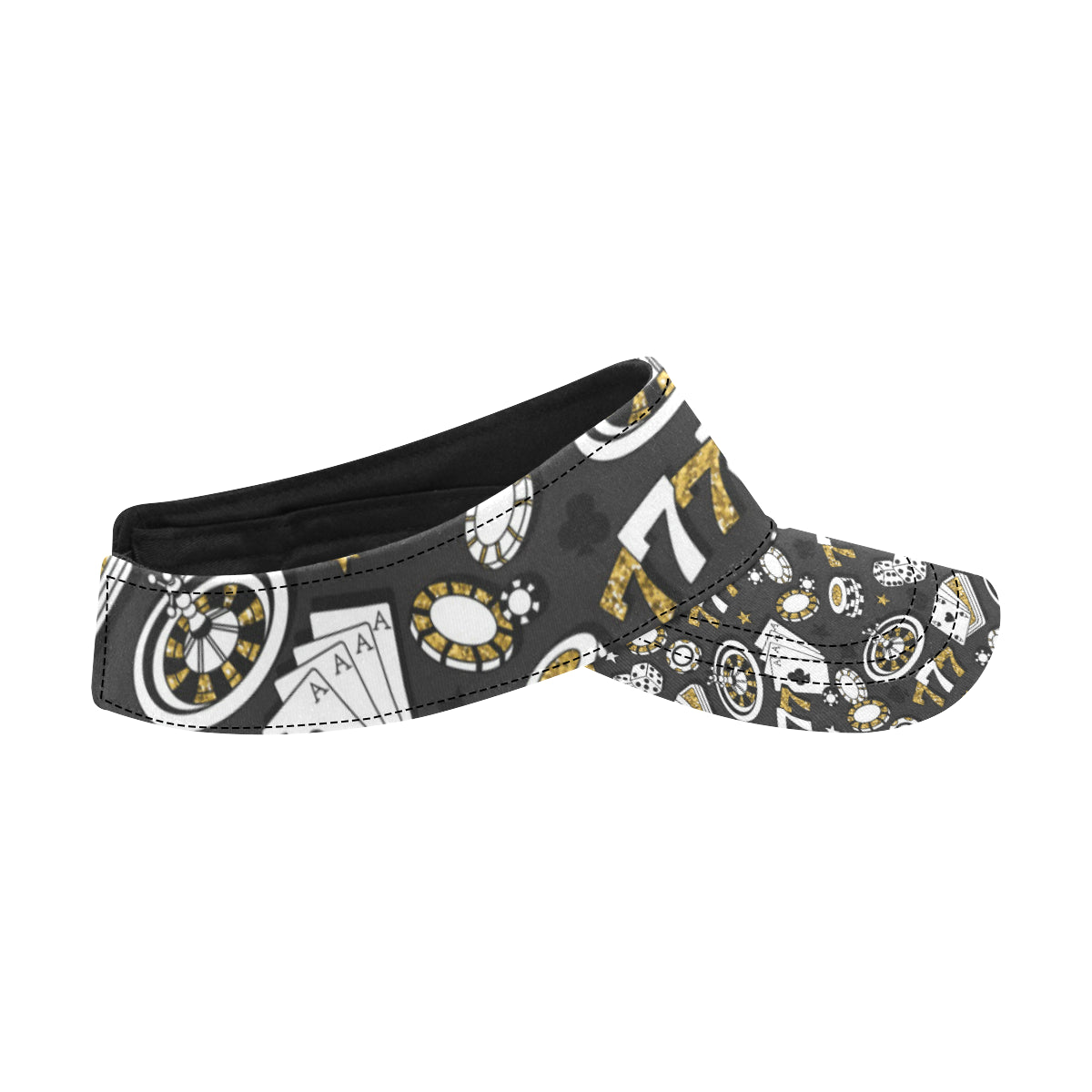 Casino Pattern Print Design 05 Unisex Sun Visor