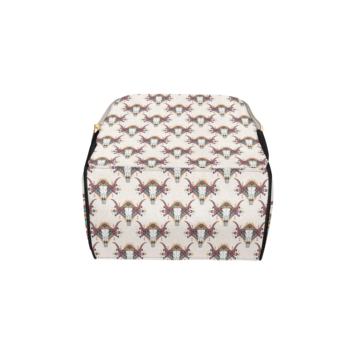 Buffalo Head Pattern Print Design 02 Diaper Bag Backpack