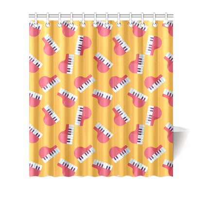 Piano Pattern Print Design 02 Shower Curtain