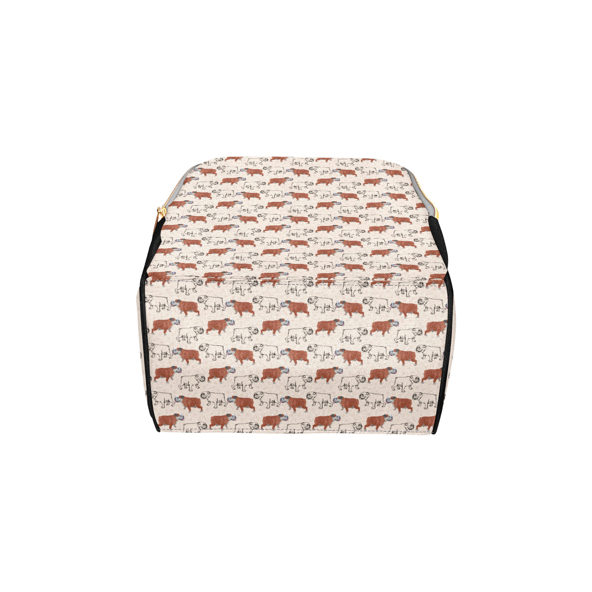 Bulldogs Pattern Print Design 04 Diaper Bag Backpack