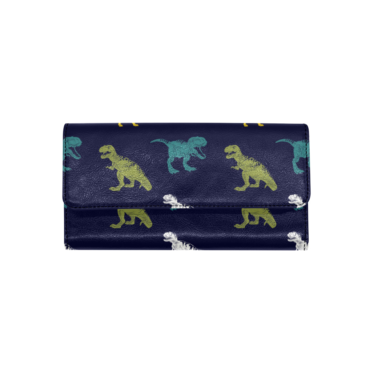 T Rex Pattern Print Design A07 Women's Trifold Wallet