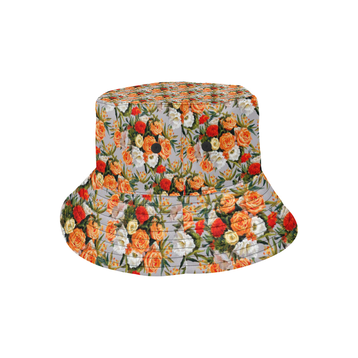 Lisianthus Pattern Print Design LT04 Unisex Bucket Hat