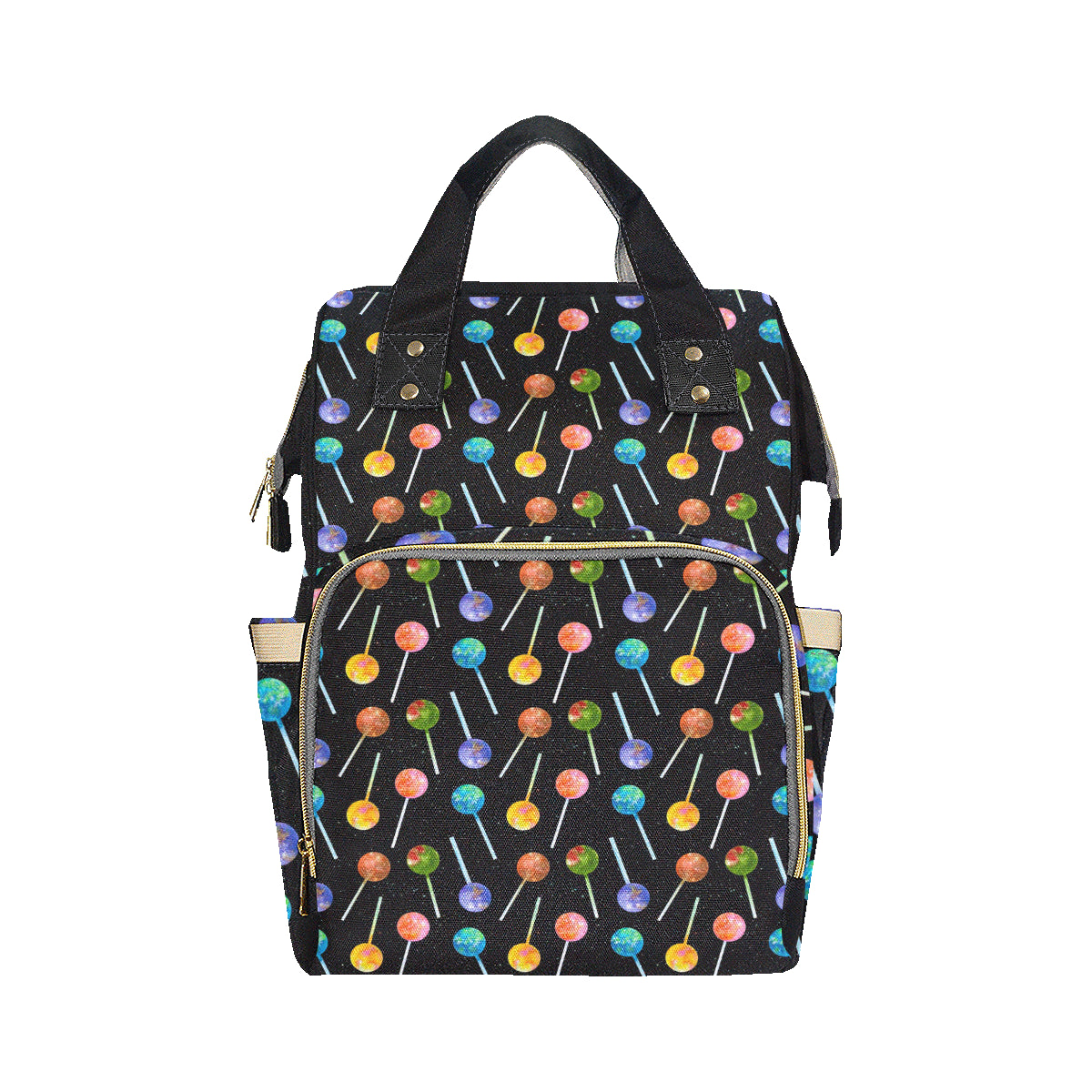Lollipop Pattern Print Design LL04 Diaper Bag Backpack