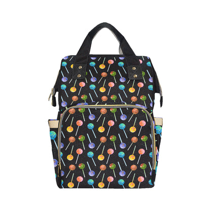Lollipop Pattern Print Design LL04 Diaper Bag Backpack