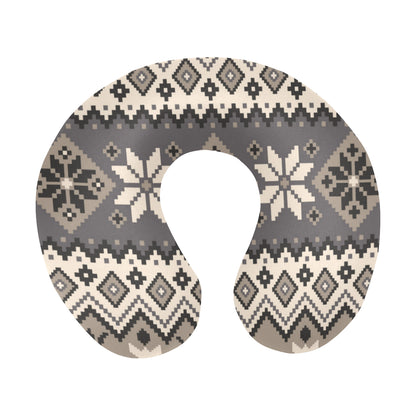 Nordic Pattern Print Design A01 U-Shaped Travel Neck Pillow