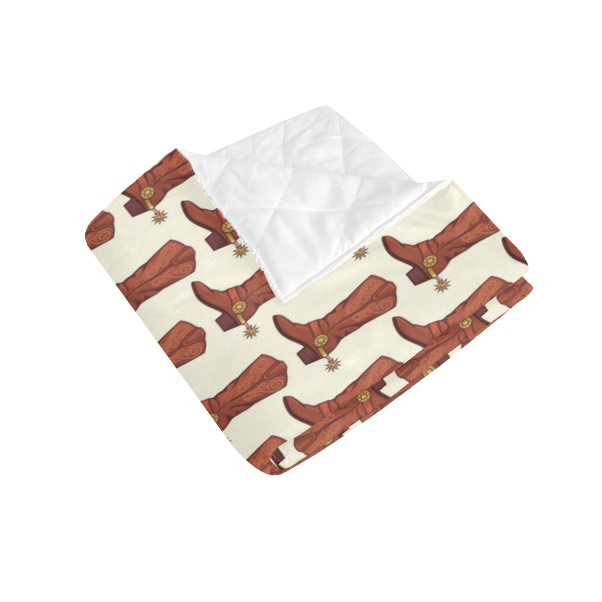 Cowboy Pattern Print Design 06 Premium Quilt