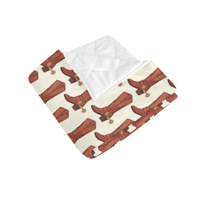 Cowboy Pattern Print Design 06 Premium Quilt
