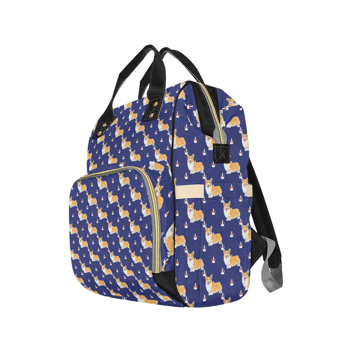 Pembroke Welsh Corgis Pattern Print Design A07 Diaper Bag Backpack