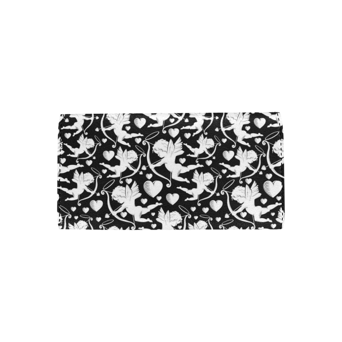 Cupid Pattern Print Design 04 Women's Trifold Wallet