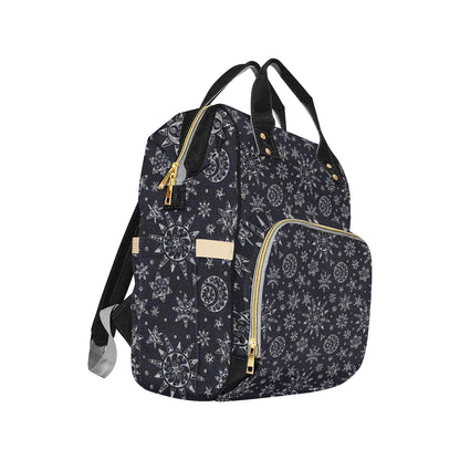 Sun Moon Pattern Diaper Bag Backpack