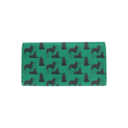 Belgian Sheepdog Pattern Print Design 01 Women's Trifold Wallet
