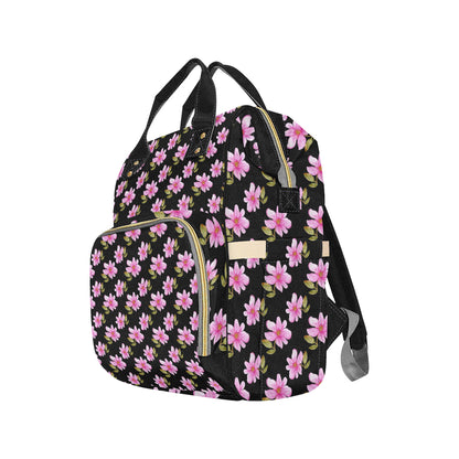 Magnolia Pattern Print Design MAG06 Diaper Bag Backpack