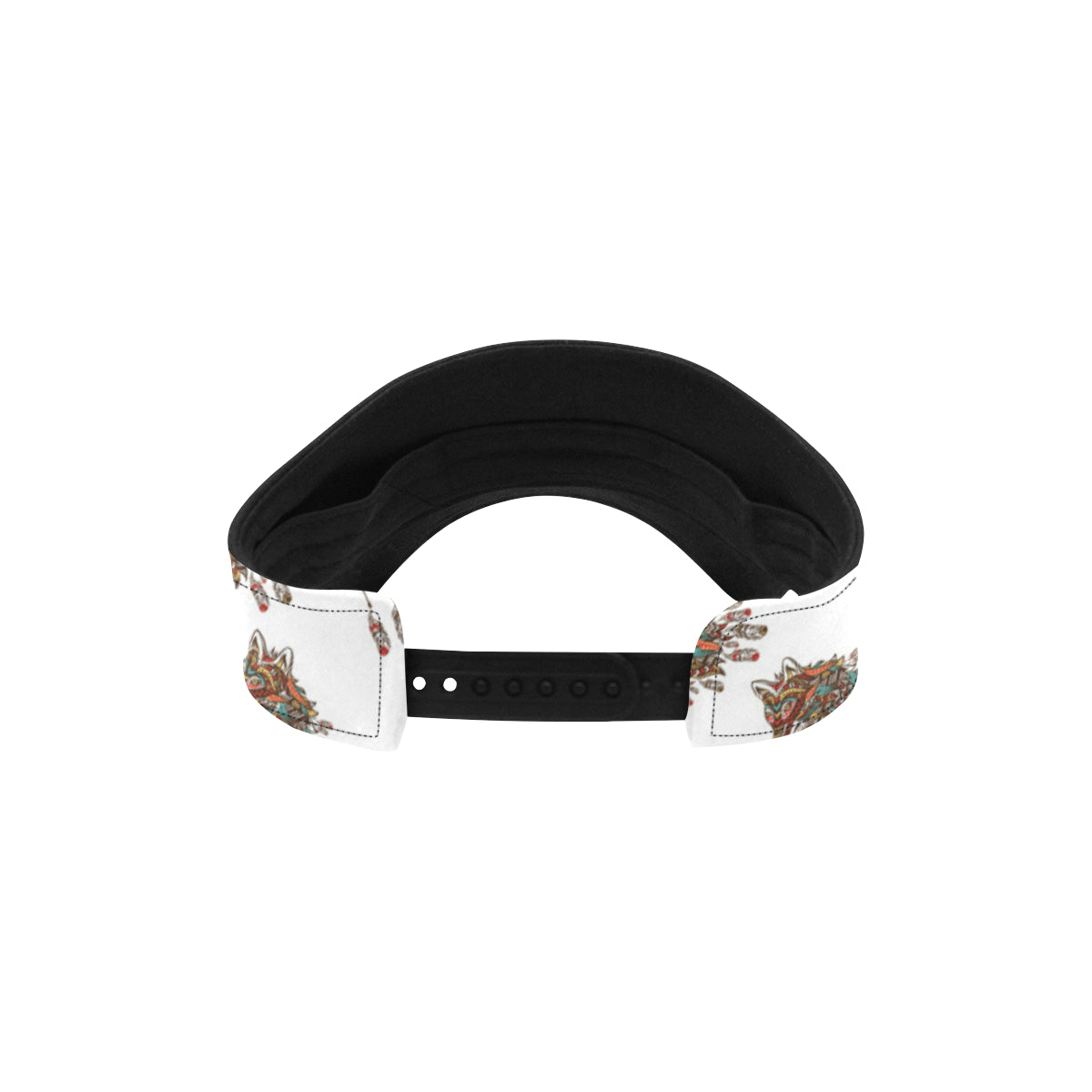Aztec Wolf Pattern Print Design 02 Unisex Sun Visor