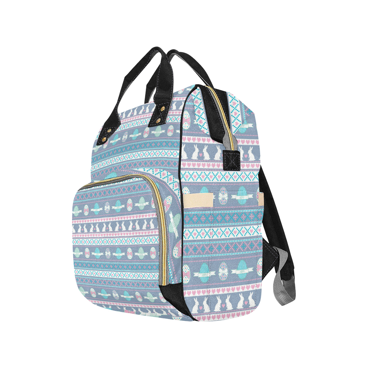 Easter Eggs Pattern Print Design RB013 Diaper Bag Backpack