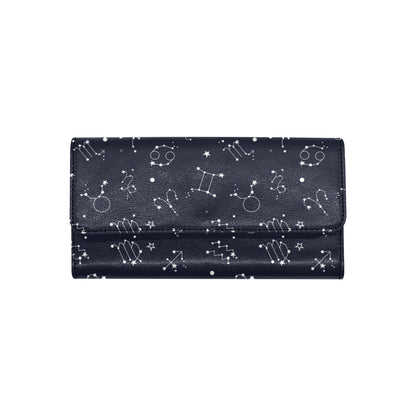 Constellation Pattern Print Design 05 Women's Trifold Wallet