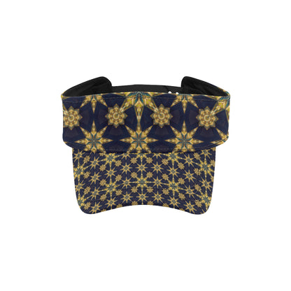 kaleidoscope Gold Print Design Unisex Sun Visor