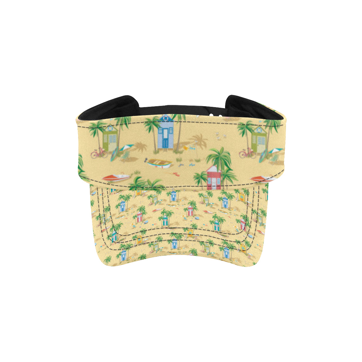 Beach Themed Pattern Print Design 01 Unisex Sun Visor