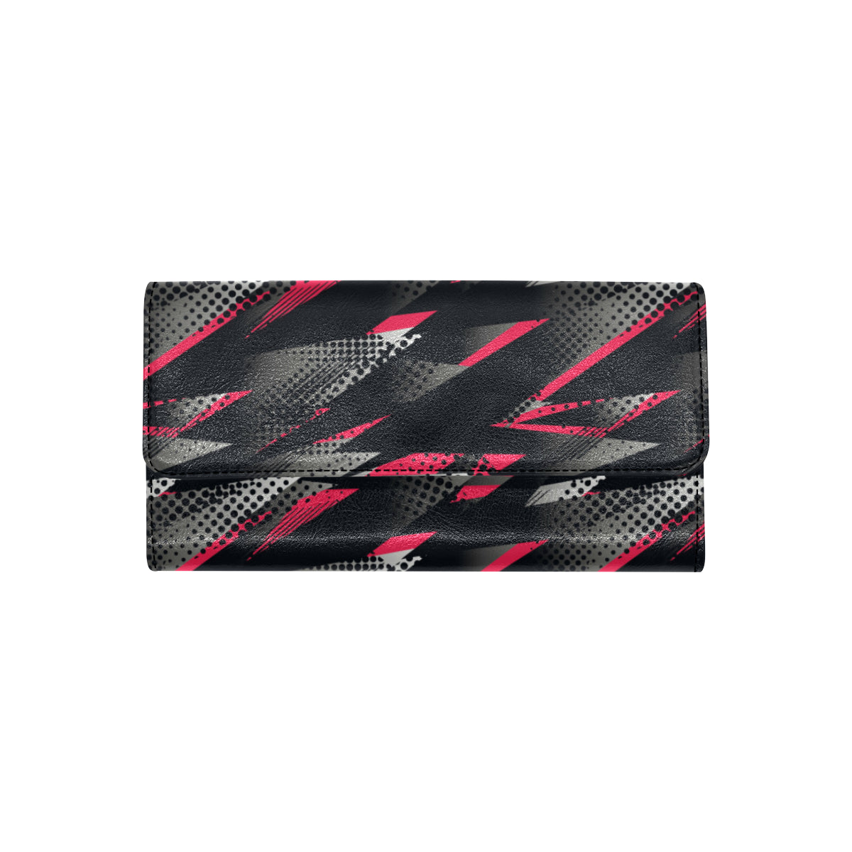 Racing Style Pattern Print Design A04 Women's Trifold Wallet