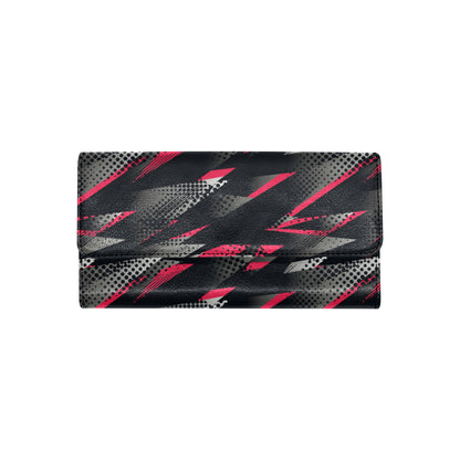 Racing Style Pattern Print Design A04 Women's Trifold Wallet