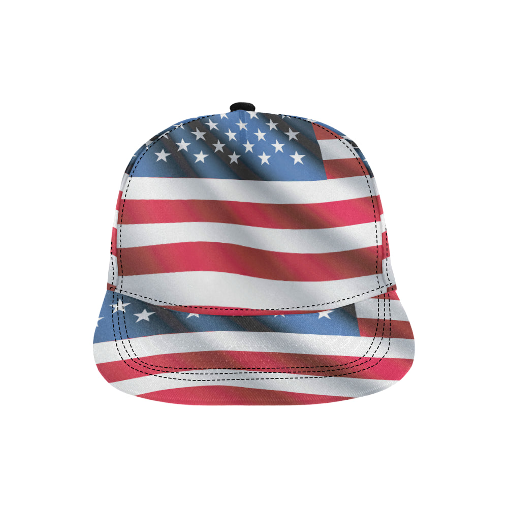 American flag Classic Snapback Cap