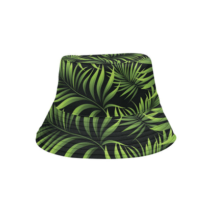 Palm Leaves Pattern Print Design PL07 Unisex Bucket Hat