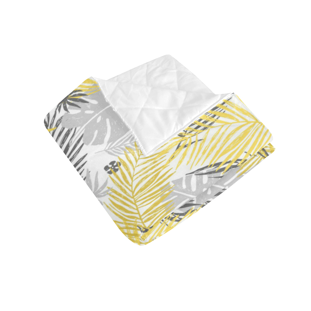 Palm Leaves Pattern Print Design PL012 Premium Quilt