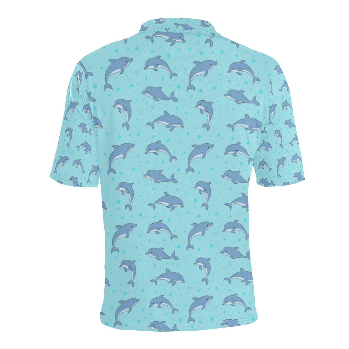 Dolphin Baby Cute Print Pattern Men Polo Shirt