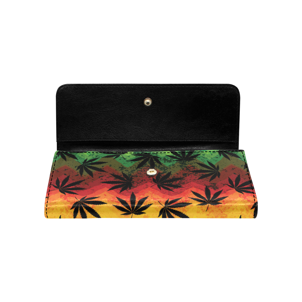 Rasta Pattern Print Design A02 Women's Trifold Wallet