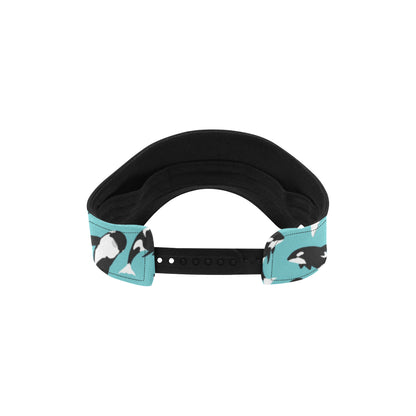 Whale Action Design Themed Print Unisex Sun Visor