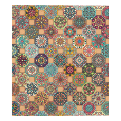 Boho Pattern Print Design 07 Premium Quilt