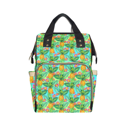 Pineapple Pattern Print Design PP010 Diaper Bag Backpack